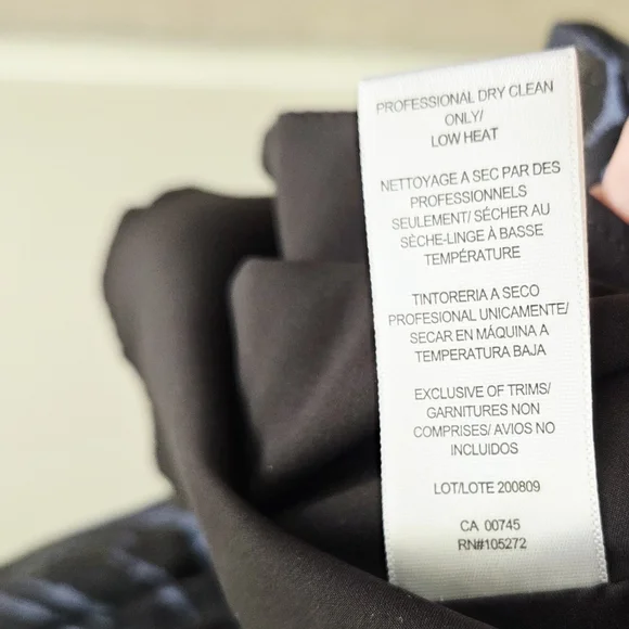 Kay Unger Jackie Floral Jacquard Sleeveless Midi Dress Blue Black Size 8 - Picture 7 of 7